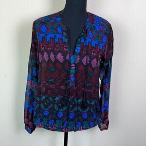 NWOT Lucky Brand women’s S printed blouse